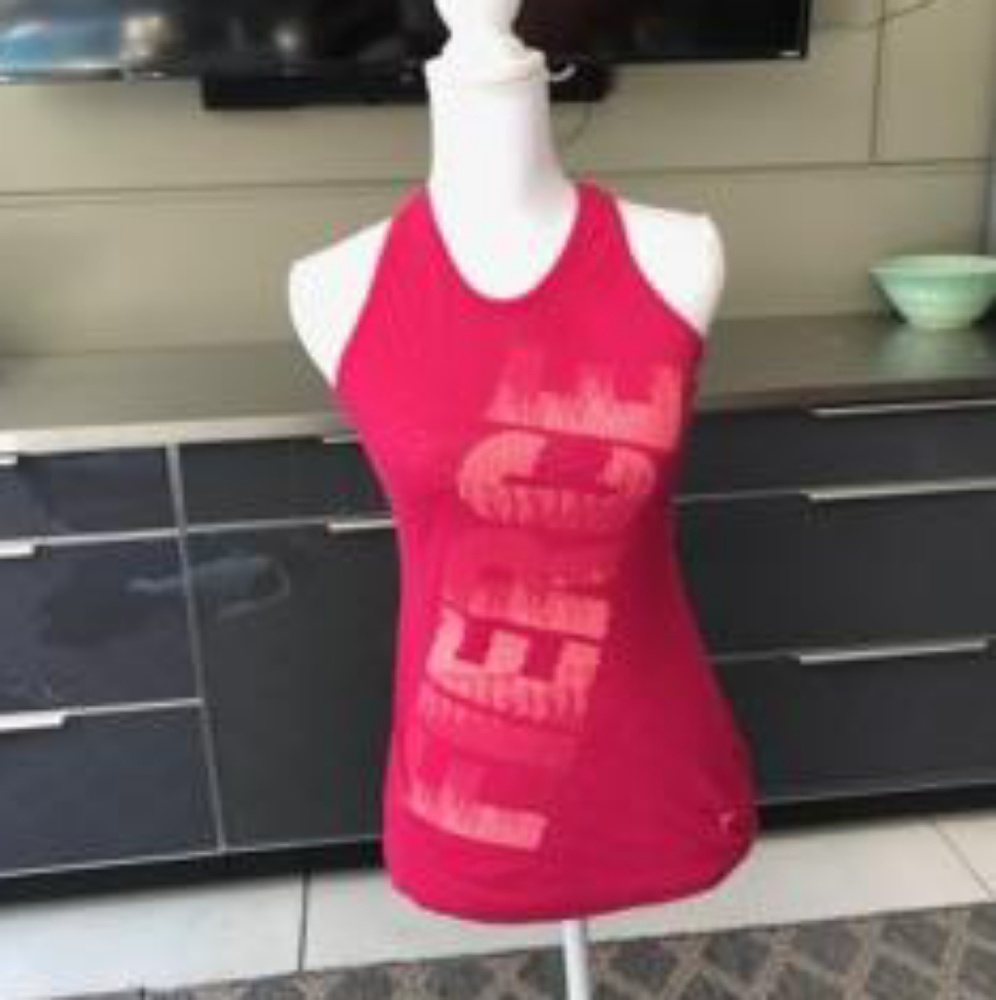 Pink "fierce" old navy tank top